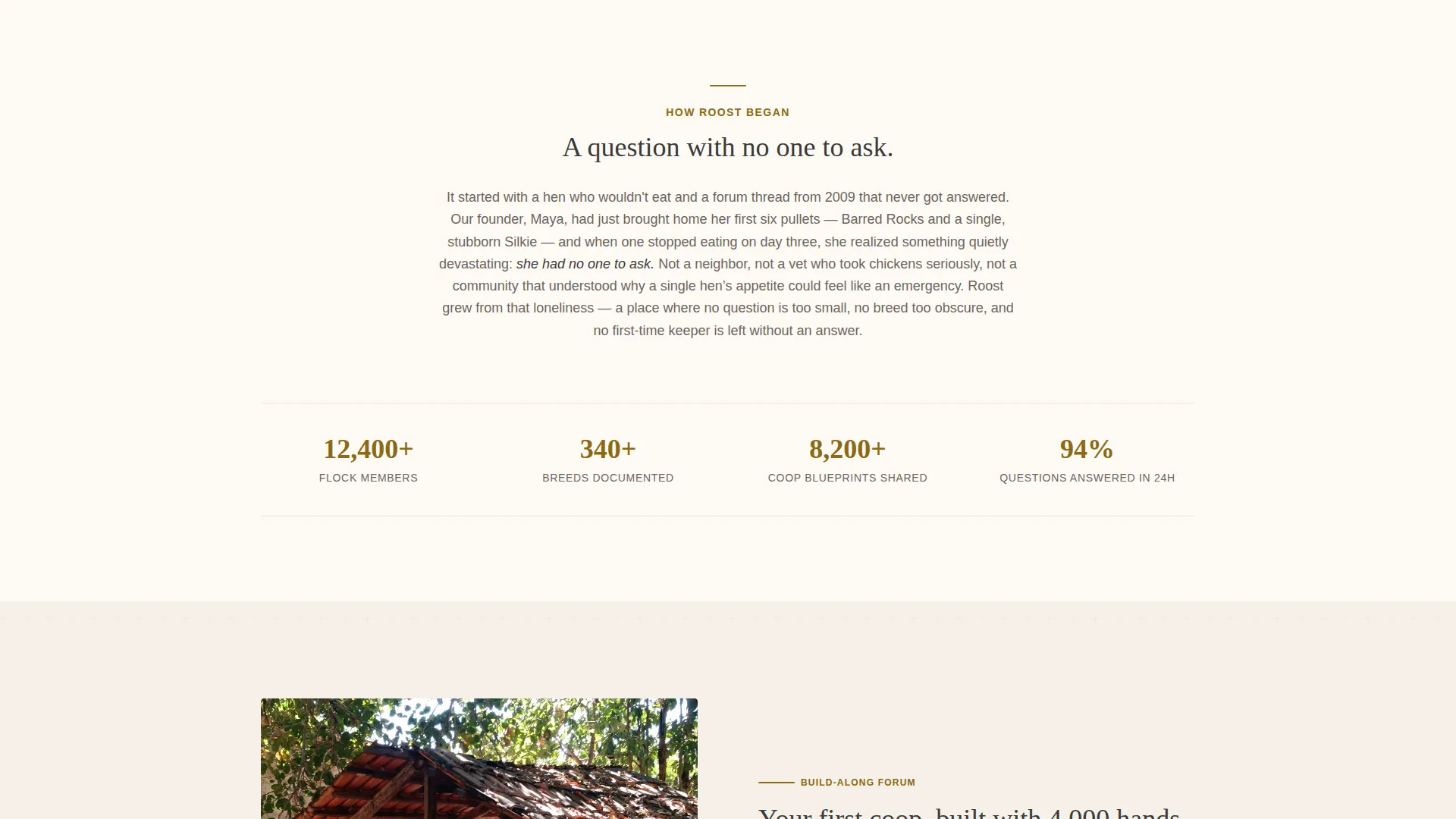 Backyard Chicken Community Landing Page Template