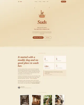 Pet Grooming & Spa Booking Website Template