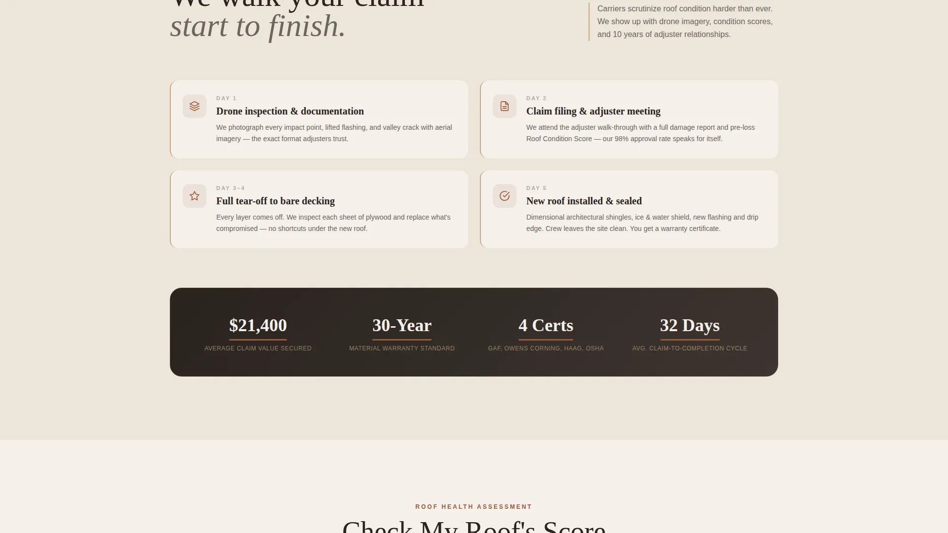 Residential Roof Repair Trust-Building Website Template