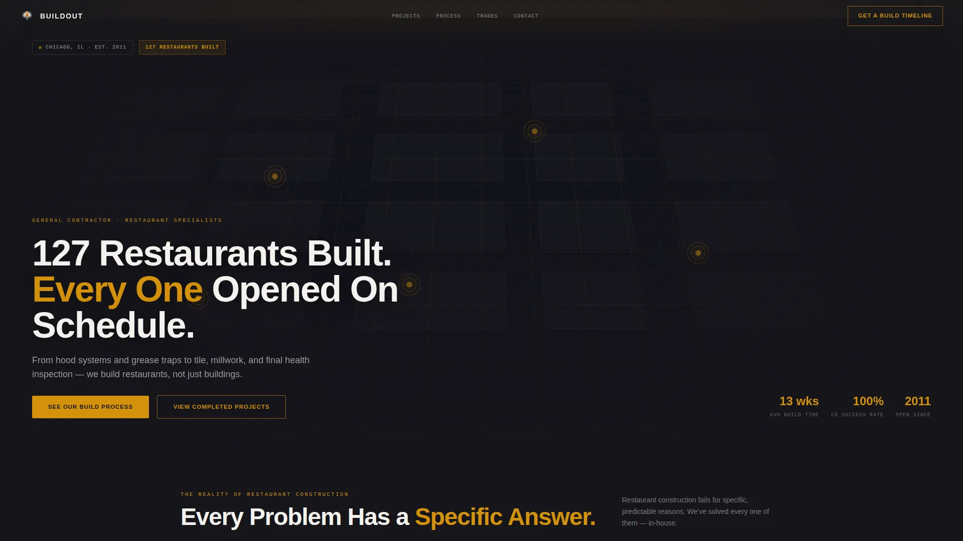 Restaurant Contractor Landing Page Template