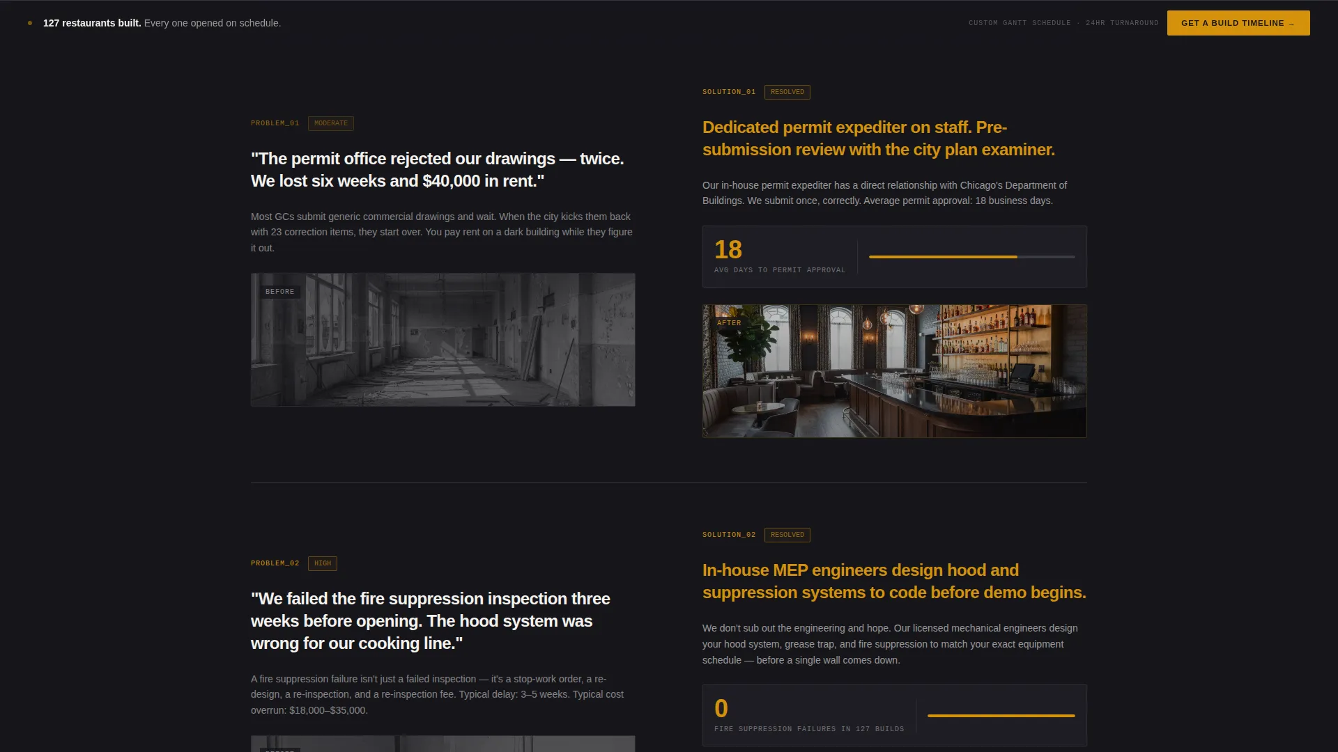 Restaurant Contractor Landing Page Template