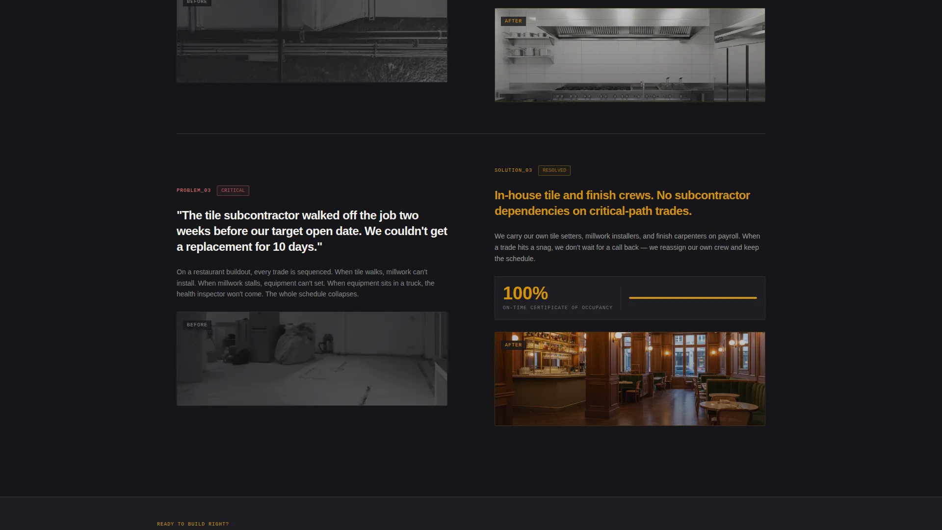Restaurant Contractor Landing Page Template
