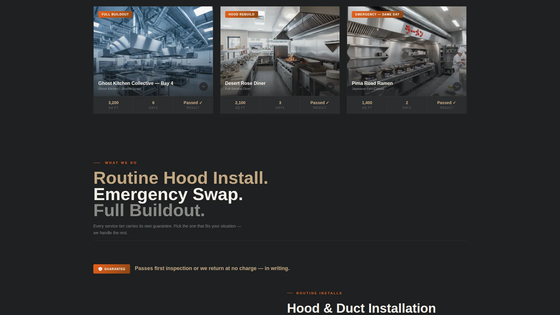 Restaurant HVAC Contractor Landing Page Template