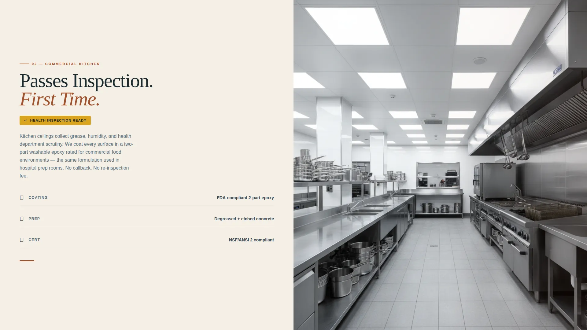 Restaurant Painting Contractor Landing Page Template