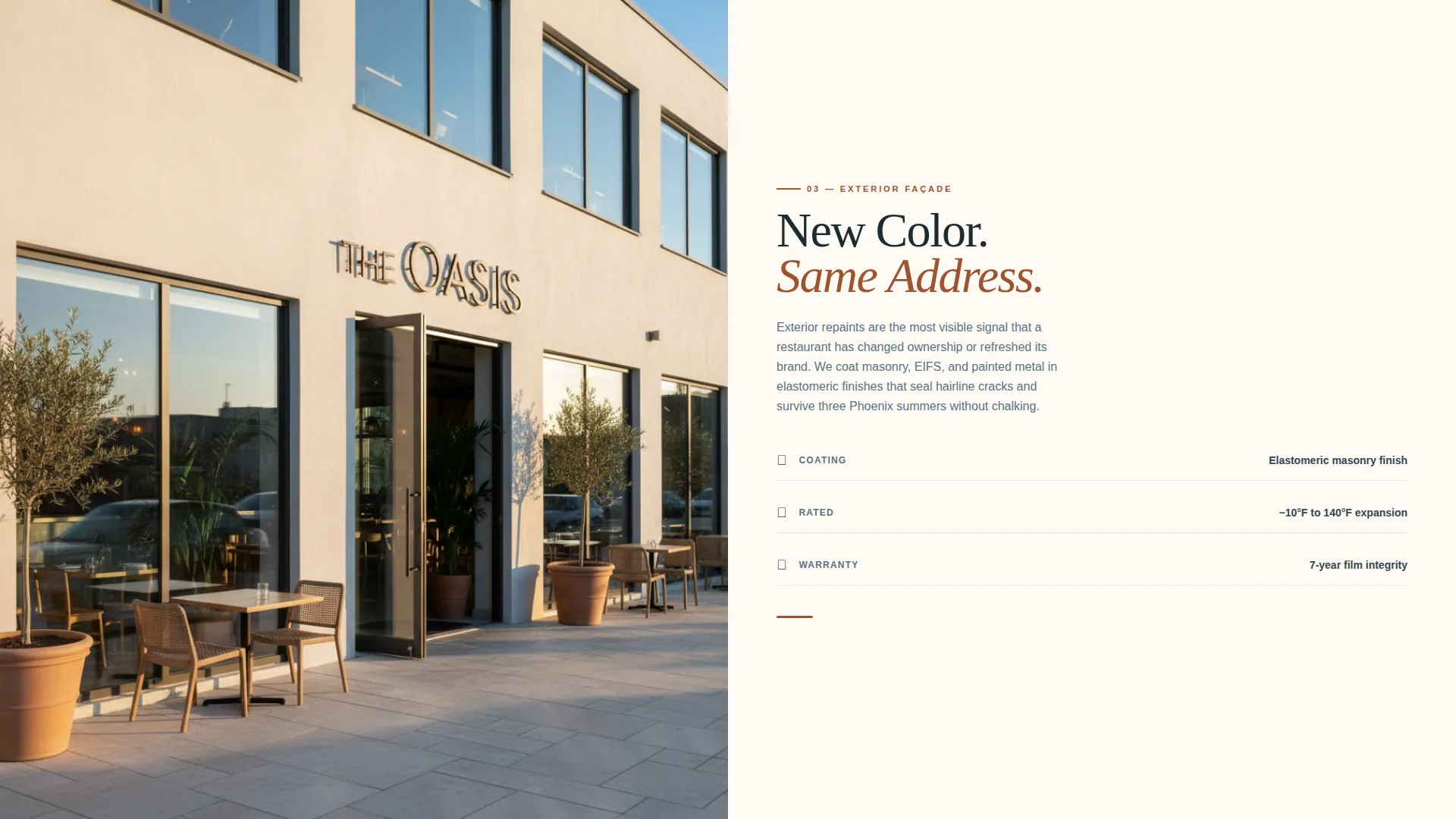 Restaurant Painting Contractor Landing Page Template