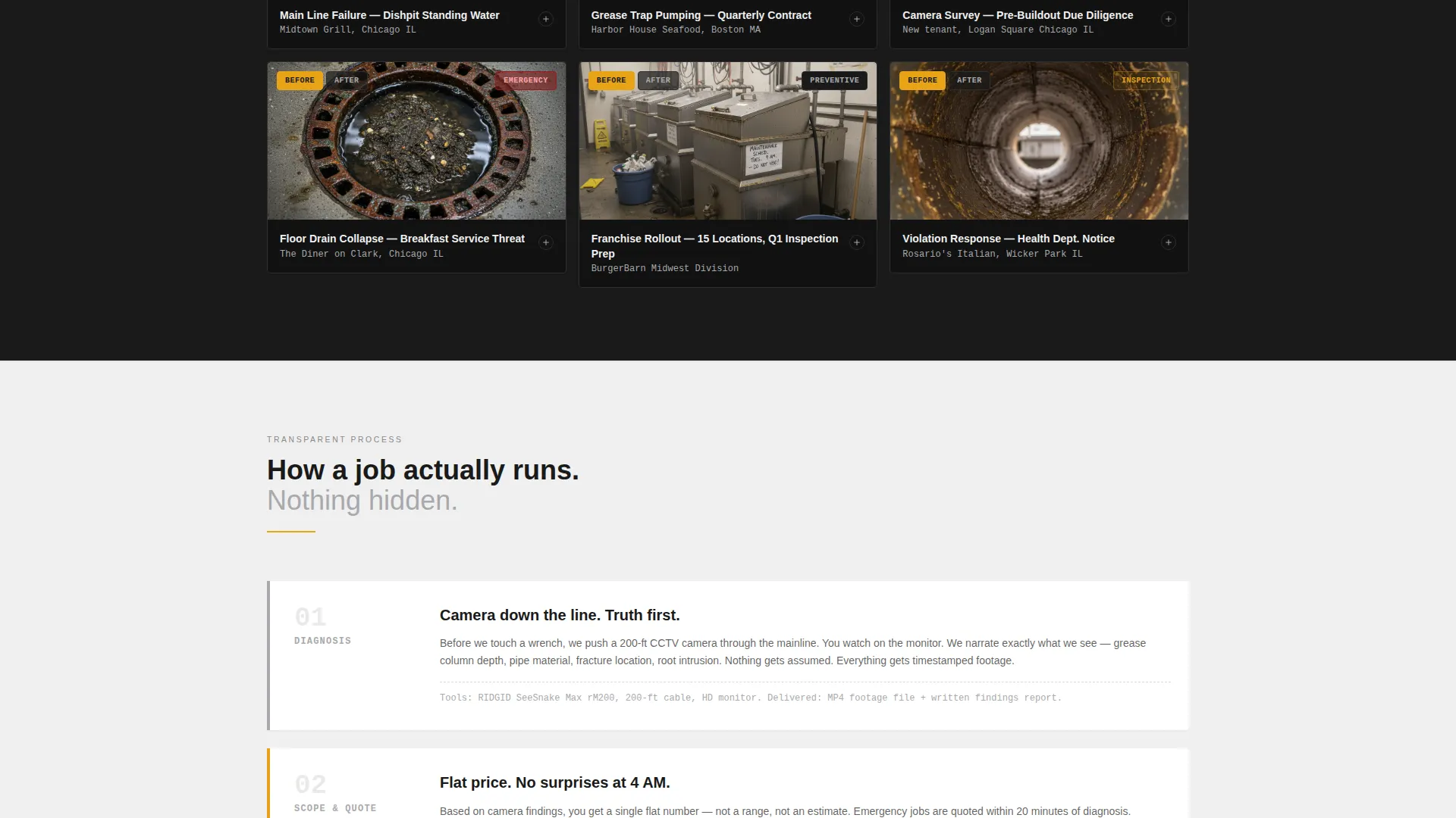 Industrial Plumbing Landing Page Template