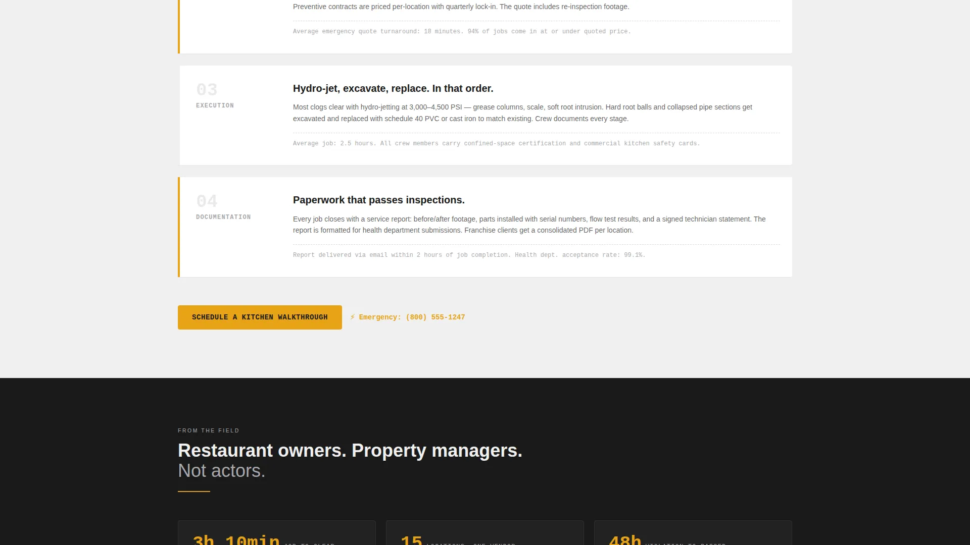 Industrial Plumbing Landing Page Template