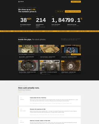 Industrial Plumbing Landing Page Template