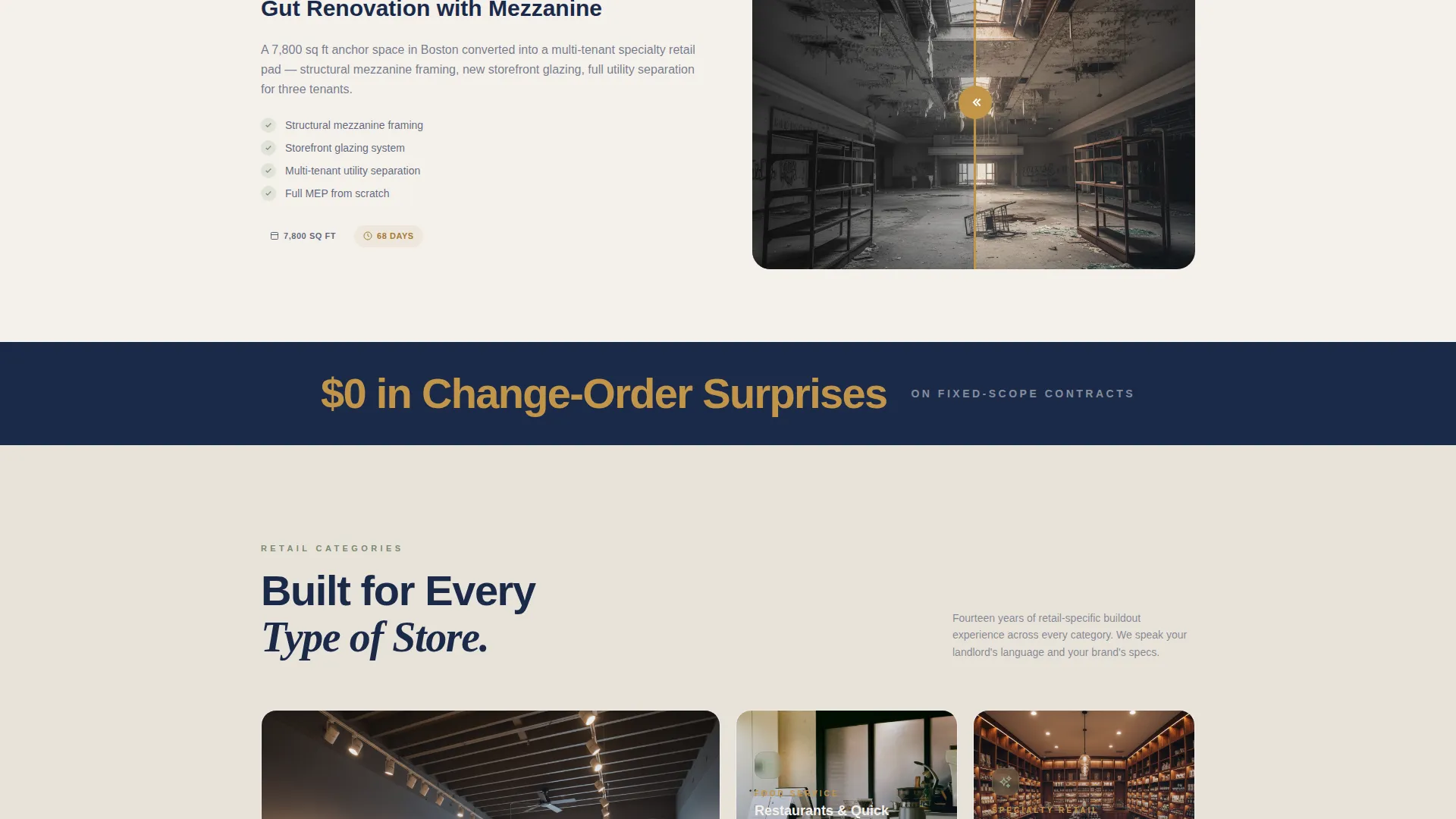Advanced Retail Store Construction Professional Website Template