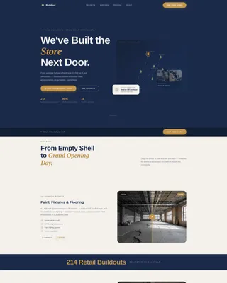 Advanced Retail Store Construction Professional Website Template