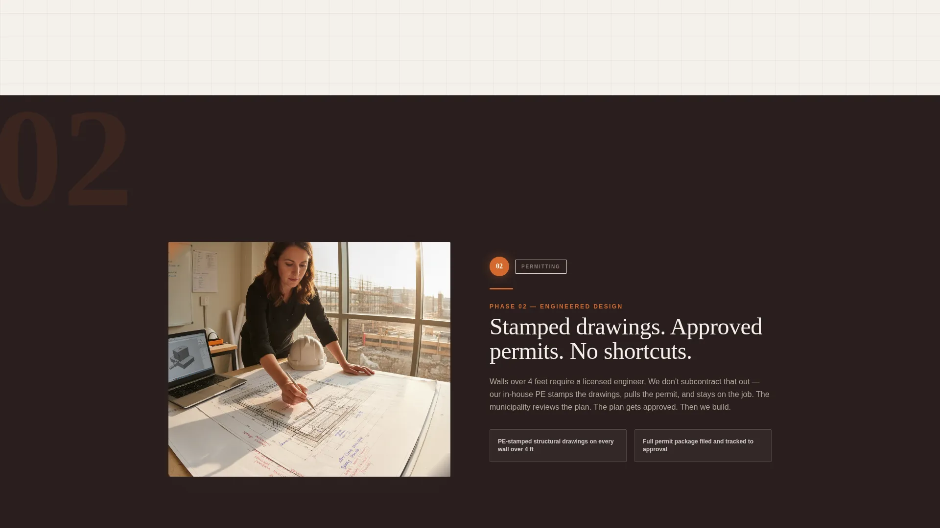 Retaining Wall Contractor Landing Page Template