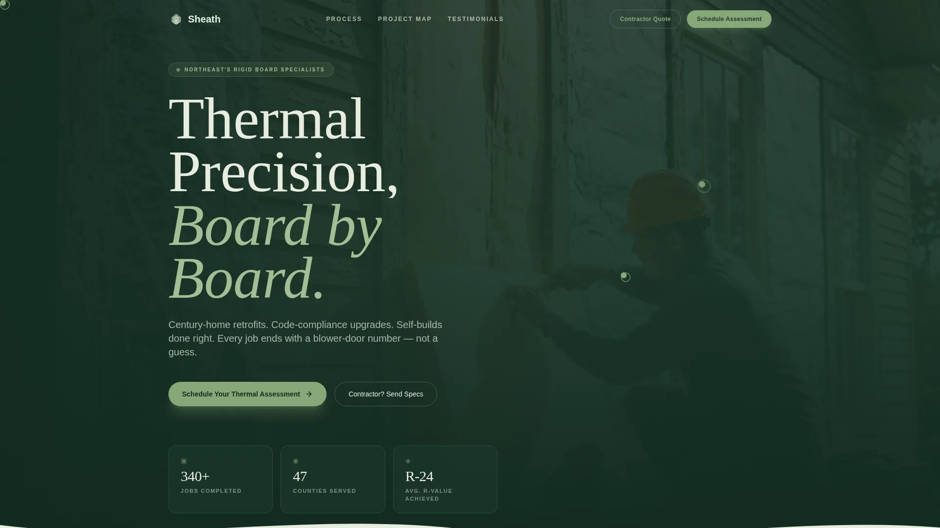 Rigid Board Insulation Landing Page Template