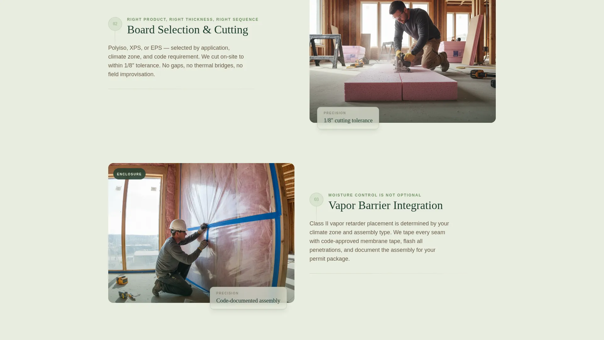 Rigid Board Insulation Landing Page Template