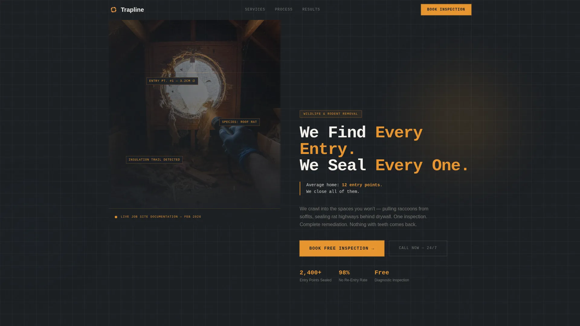 Rodent & Wildlife Removal Website Template