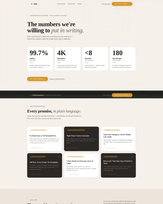 Security Camera System Landing Page Template