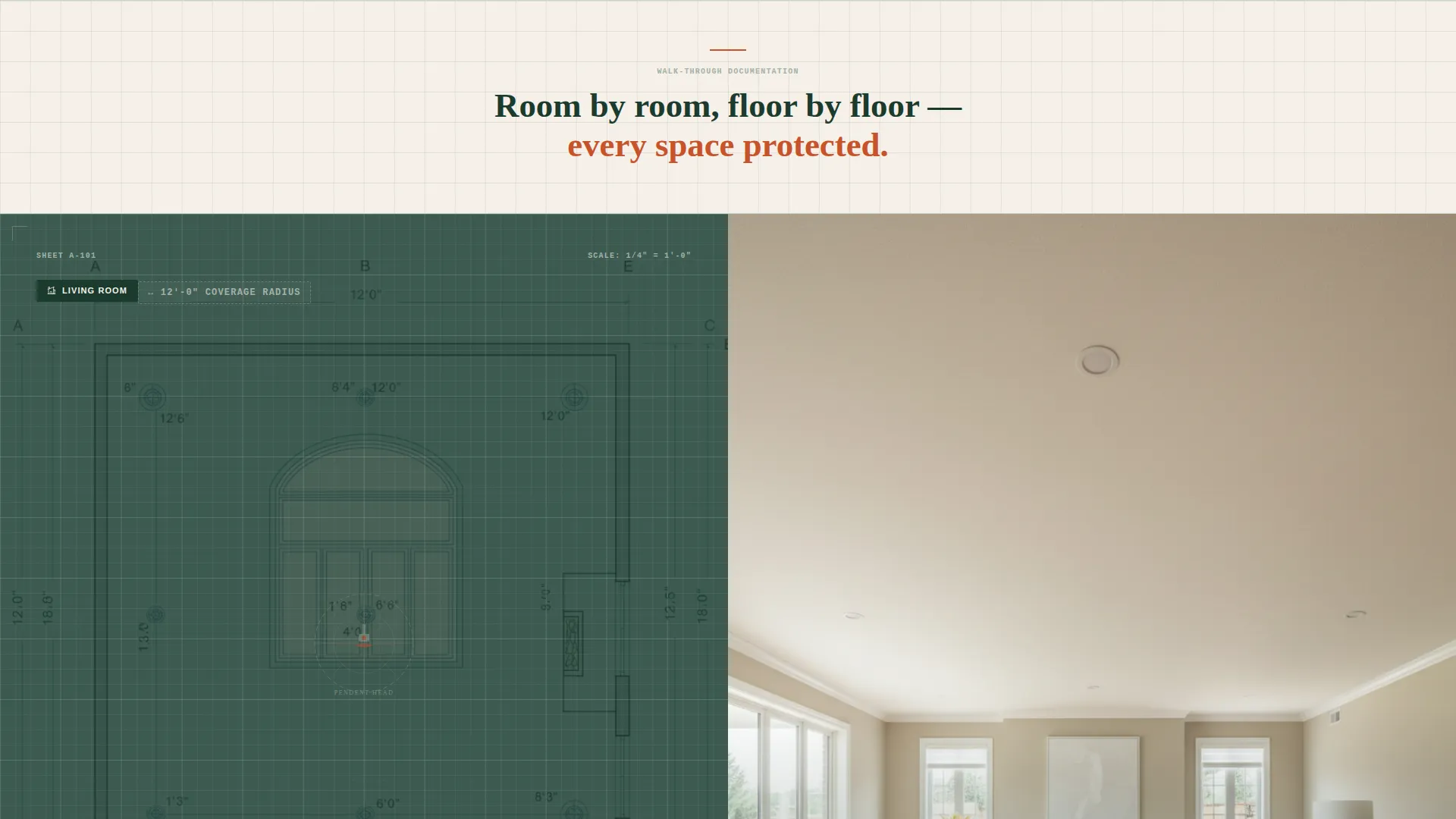 Fire Protection Landing Page Template for Contractors