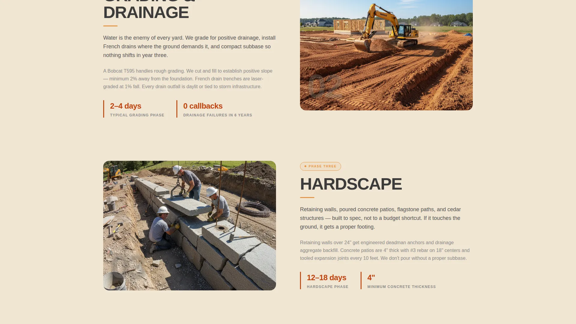 Landscaping Contractor Landing Page Template