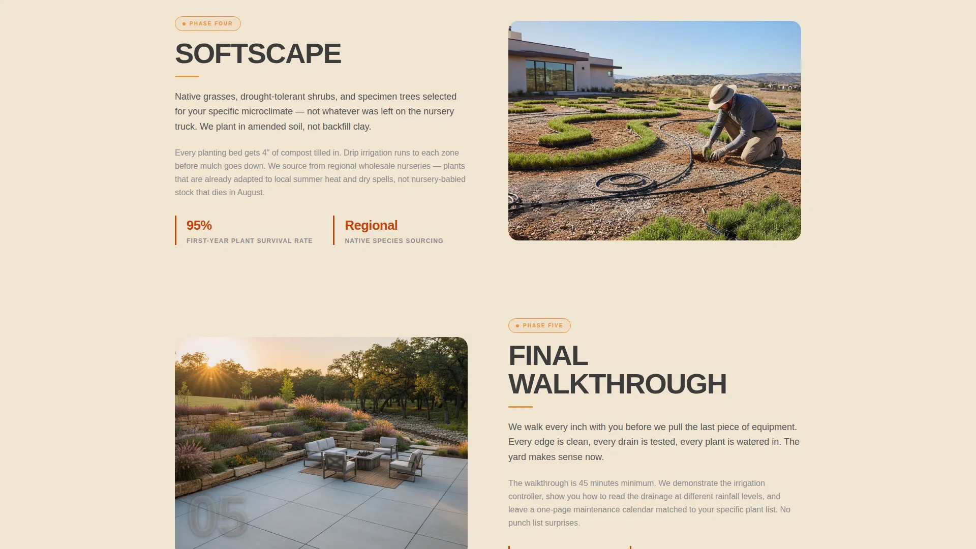 Landscaping Contractor Landing Page Template