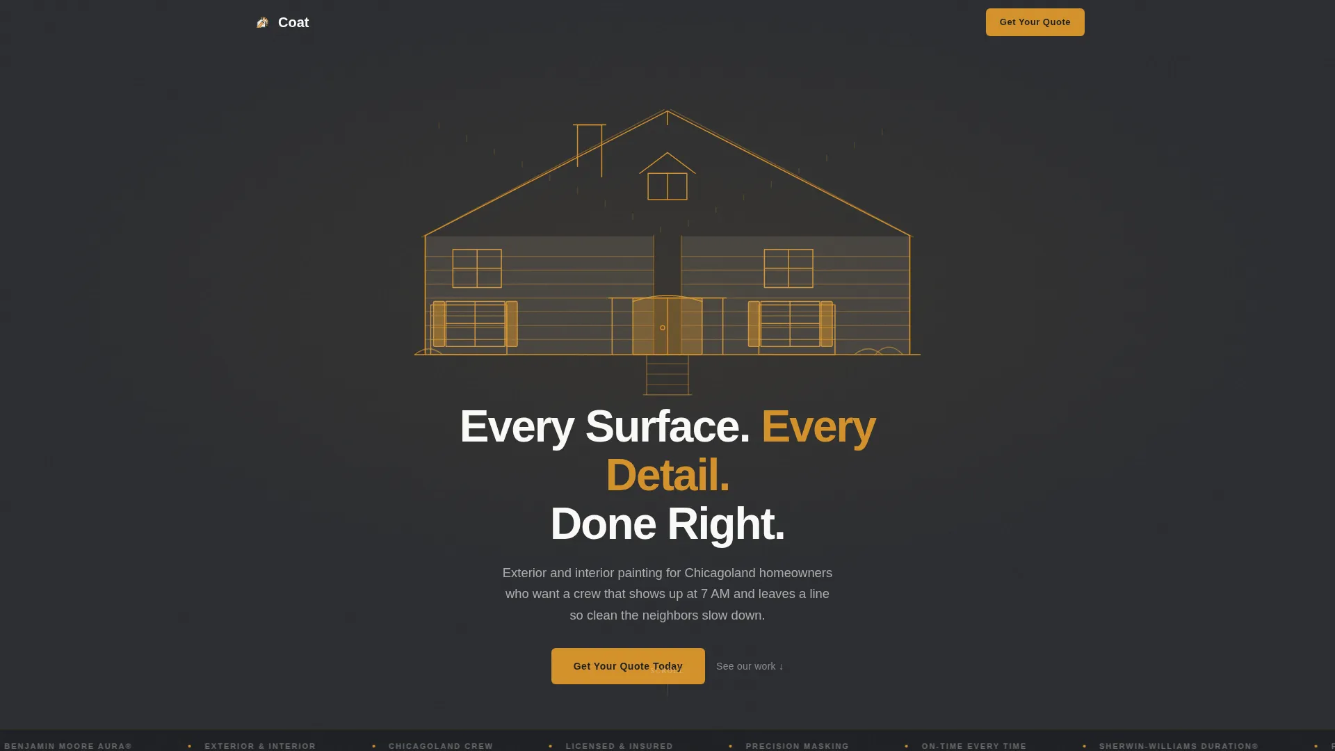 Painting Contractor Landing Page Template