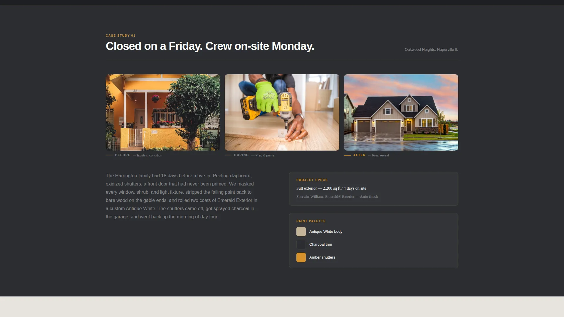 Painting Contractor Landing Page Template