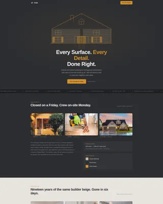 Painting Contractor Landing Page Template