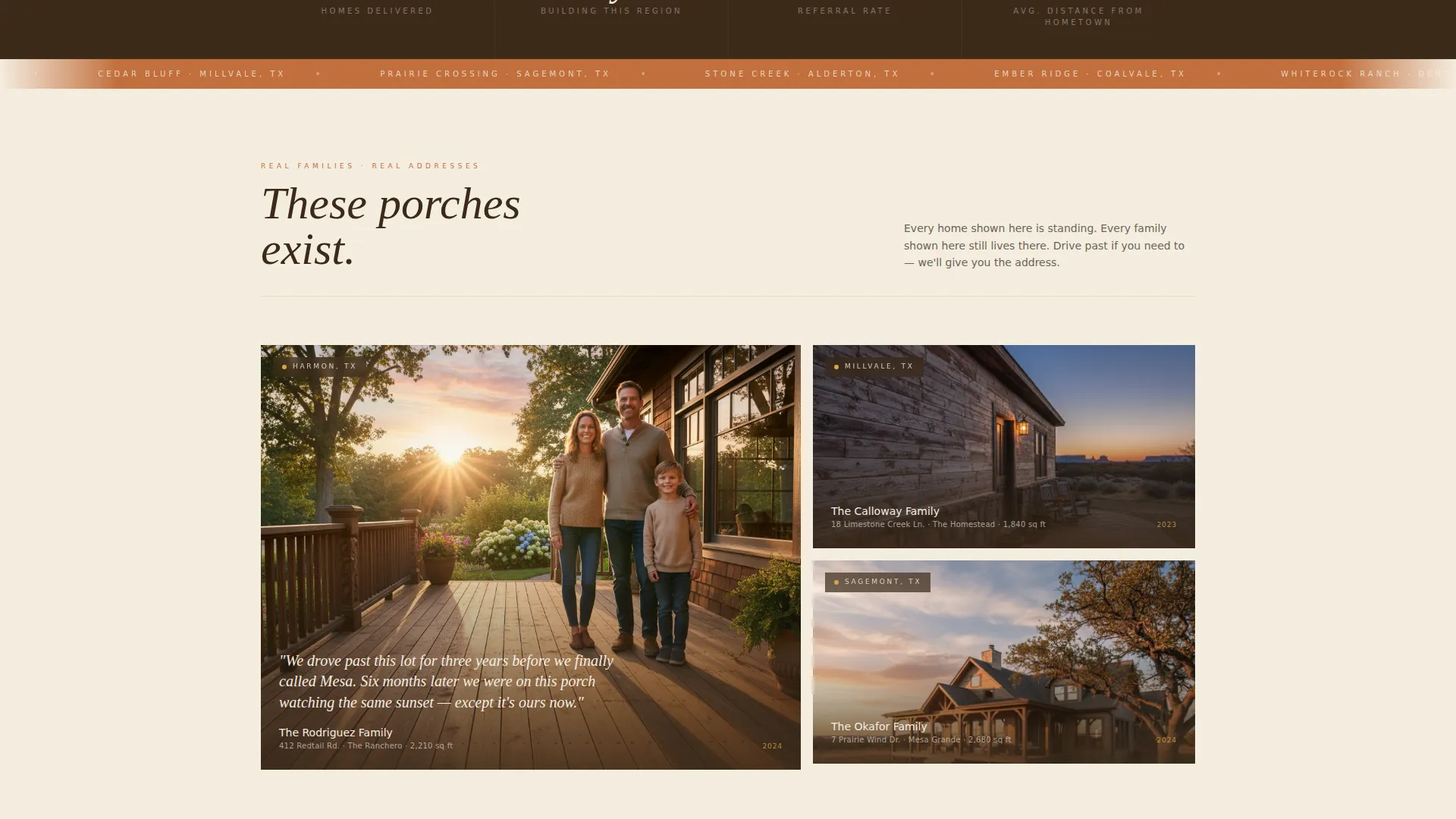 Rooted Home Builder Landing Page Template