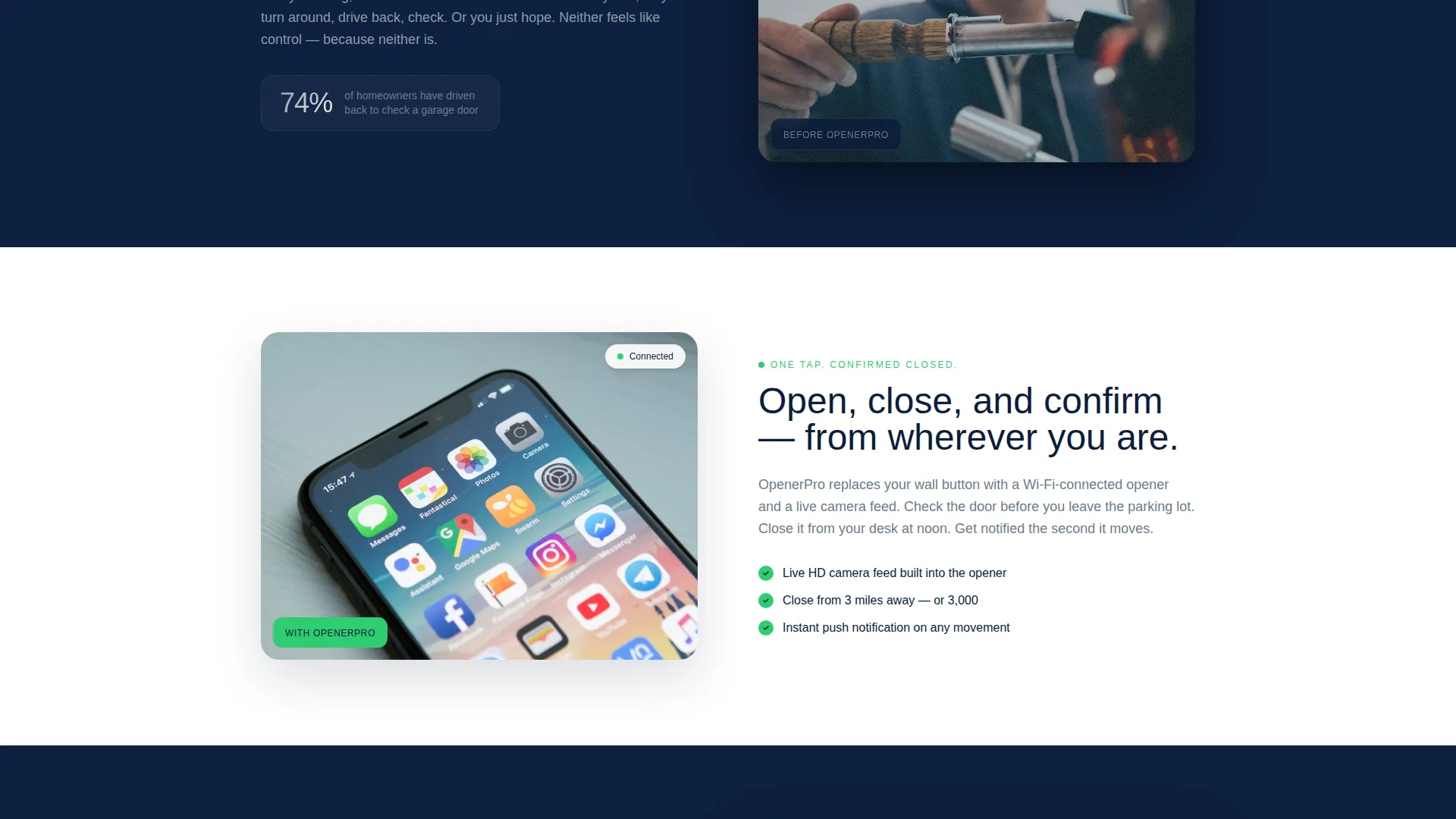 Smart Garage Door Installer Landing Page Template