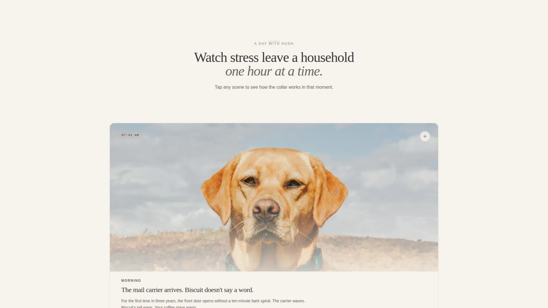 Humane Dog Bark Collar Landing Page Template