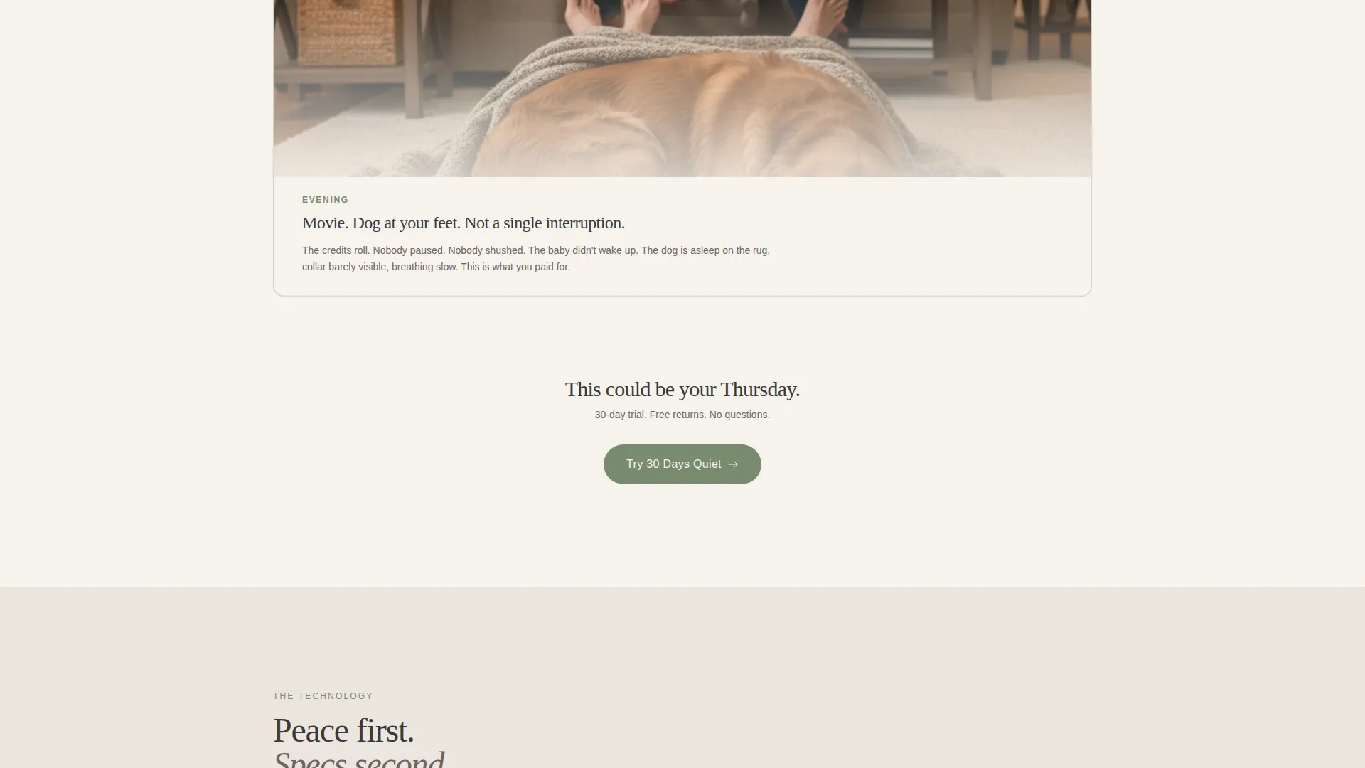 Humane Dog Bark Collar Landing Page Template