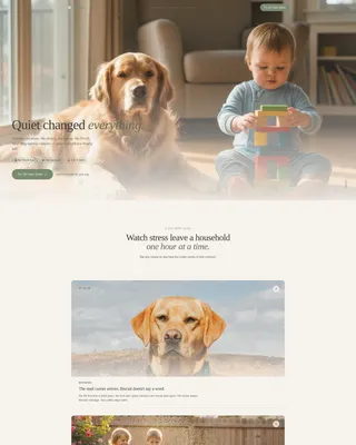 Humane Dog Bark Collar Landing Page Template