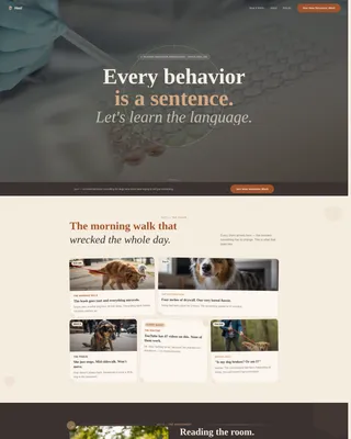 Dog Pricing Website Template