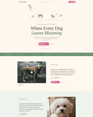 Dog Booking Website Template