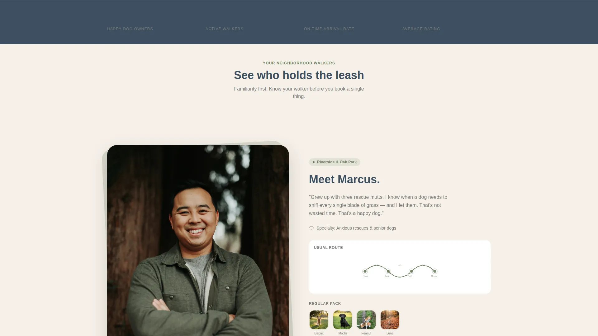 Dog Walking & Pet Sitting Professional Website Template