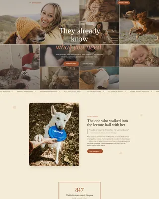 Animal Therapy & Professional Website Template