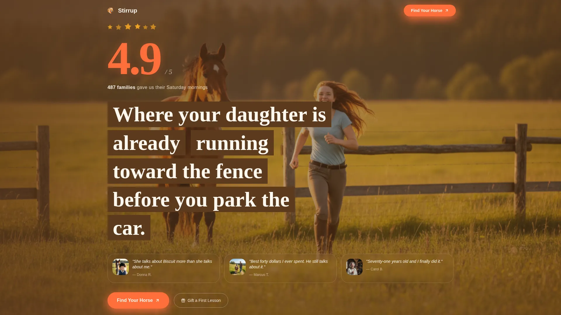Horse & Equestrian Reviews Website Template