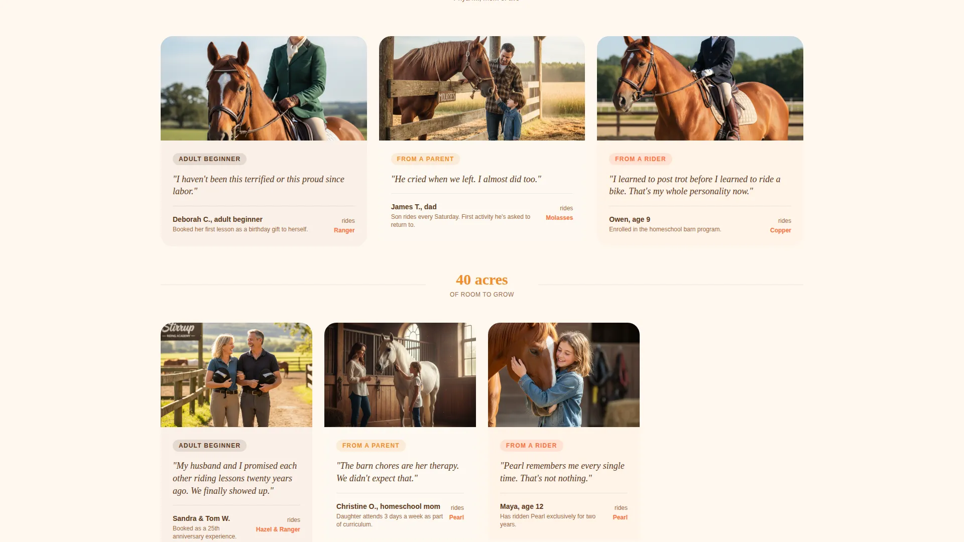 Horse & Equestrian Reviews Website Template