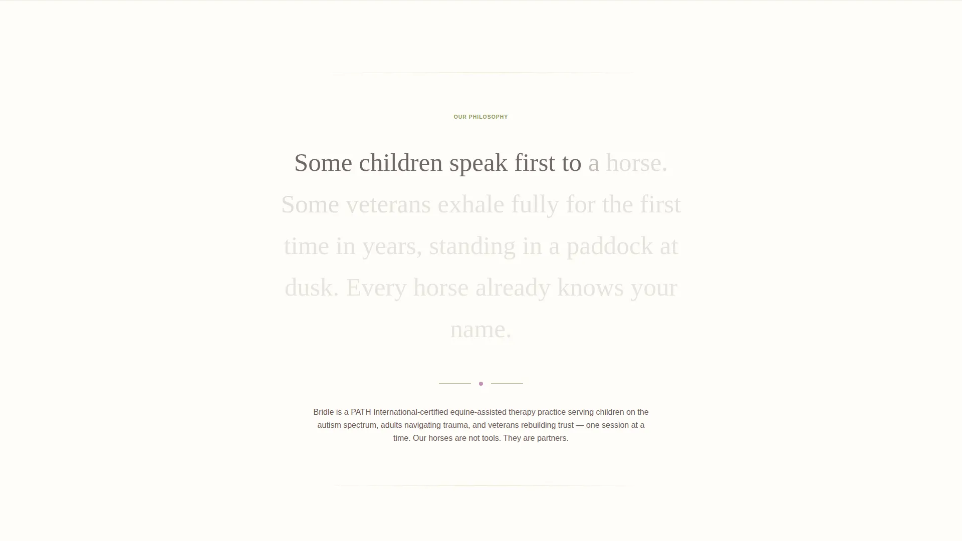Equine-Assisted Therapy Landing Page Template