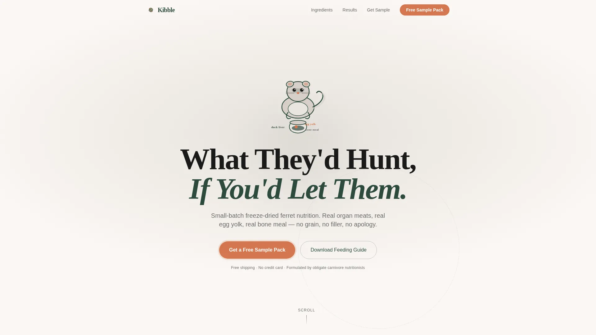 Premium Food Landing Page Template