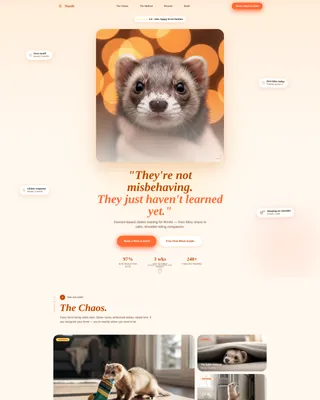 Ferret Training Landing Page Template