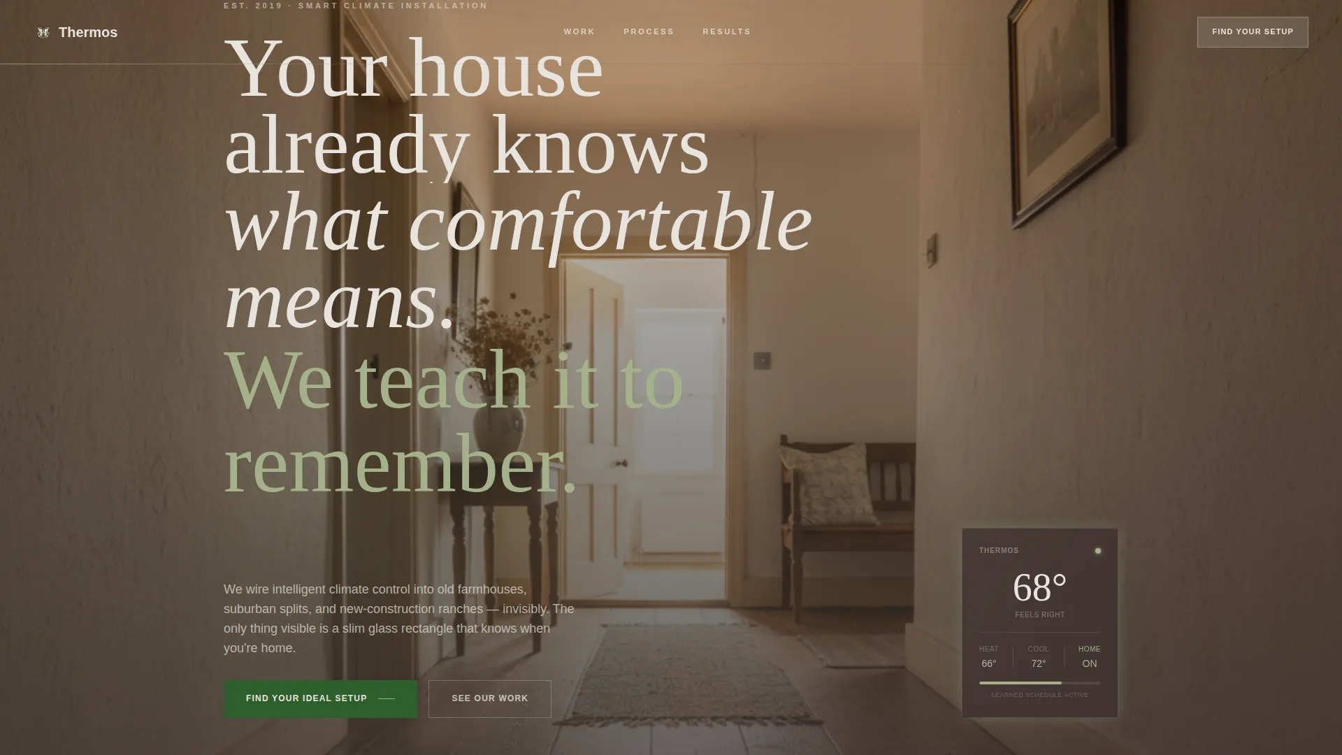 Smart Thermostat Installation Landing Page Template