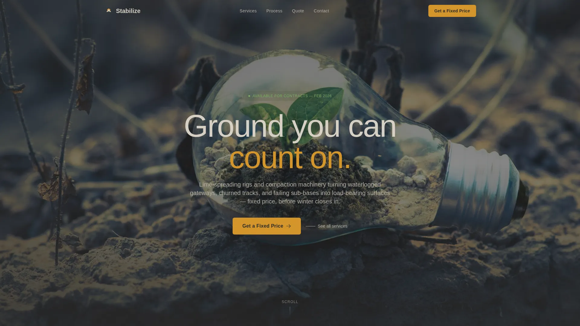 Specialist Demolition & Site Work Cost Estimator Website Template