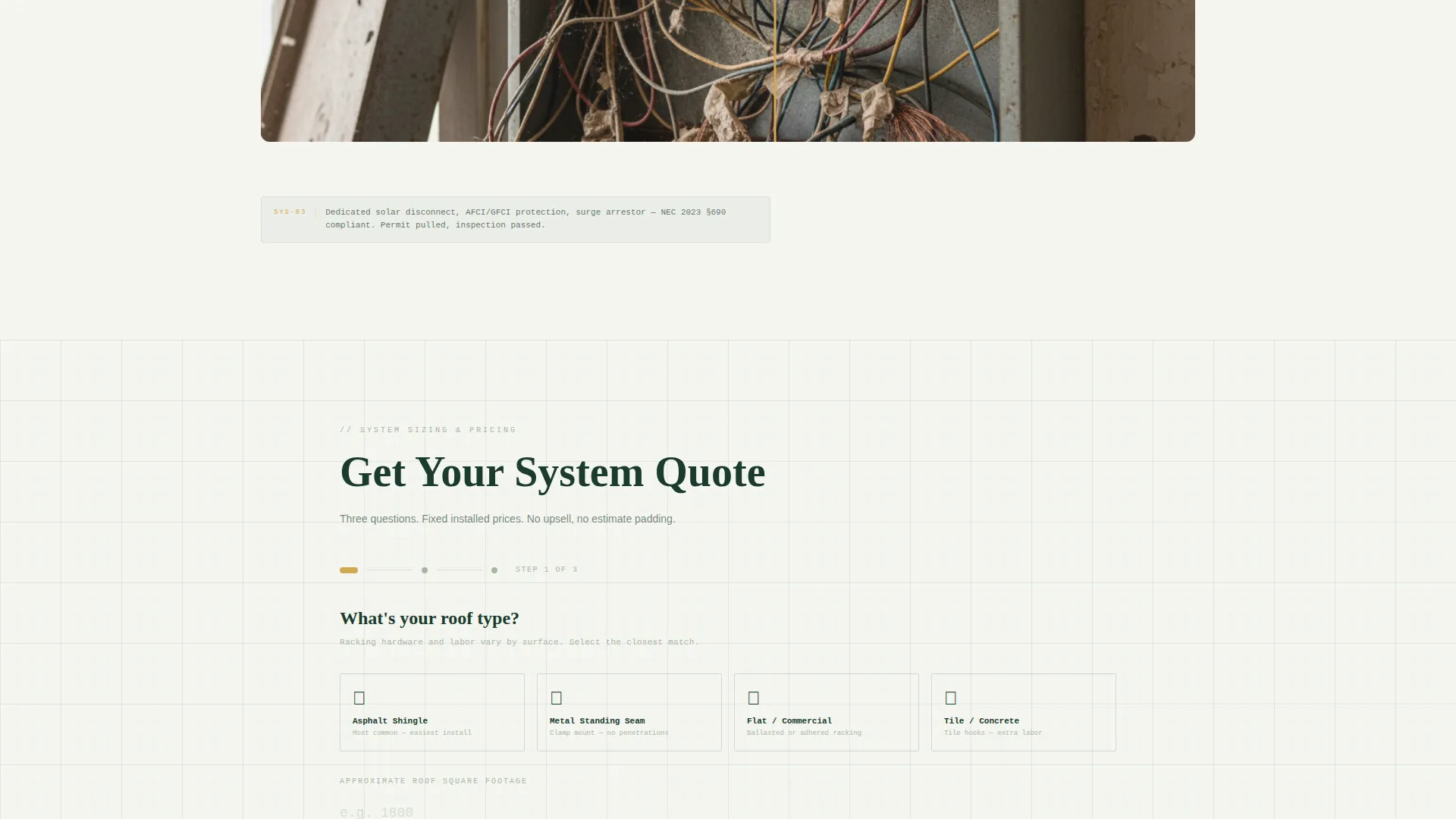 Solar Electrician Landing Page Template