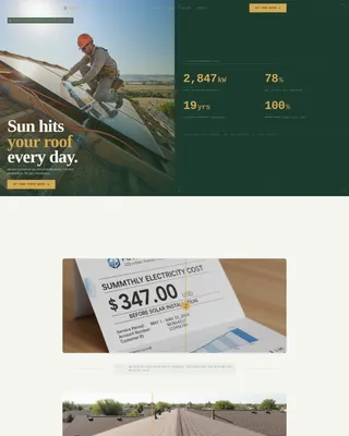 Solar Electrician Landing Page Template