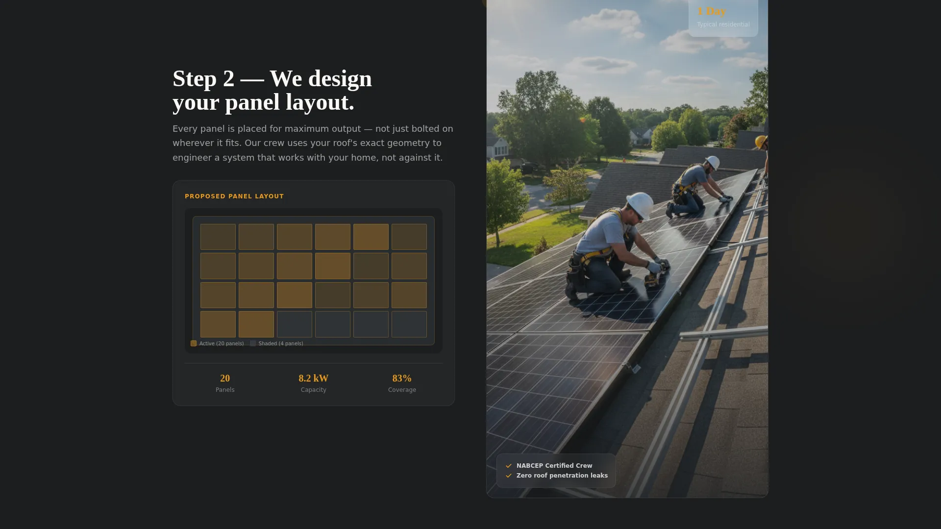 Solar Roof Installation Website Template for Homeowners