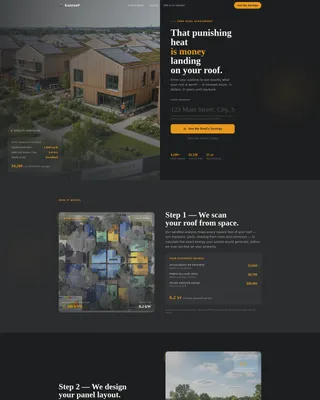 Solar Roof Installation Website Template for Homeowners