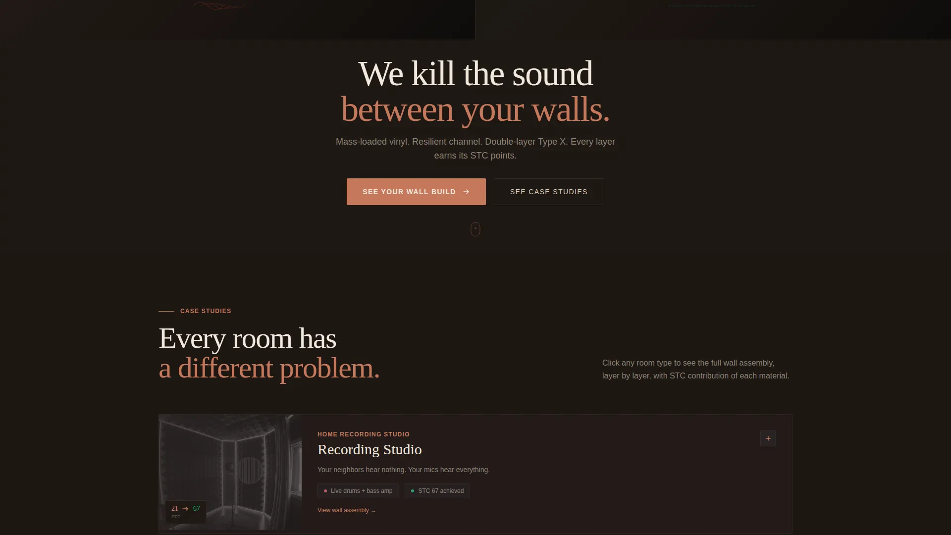 Soundproof Drywall Installer Landing Page Template