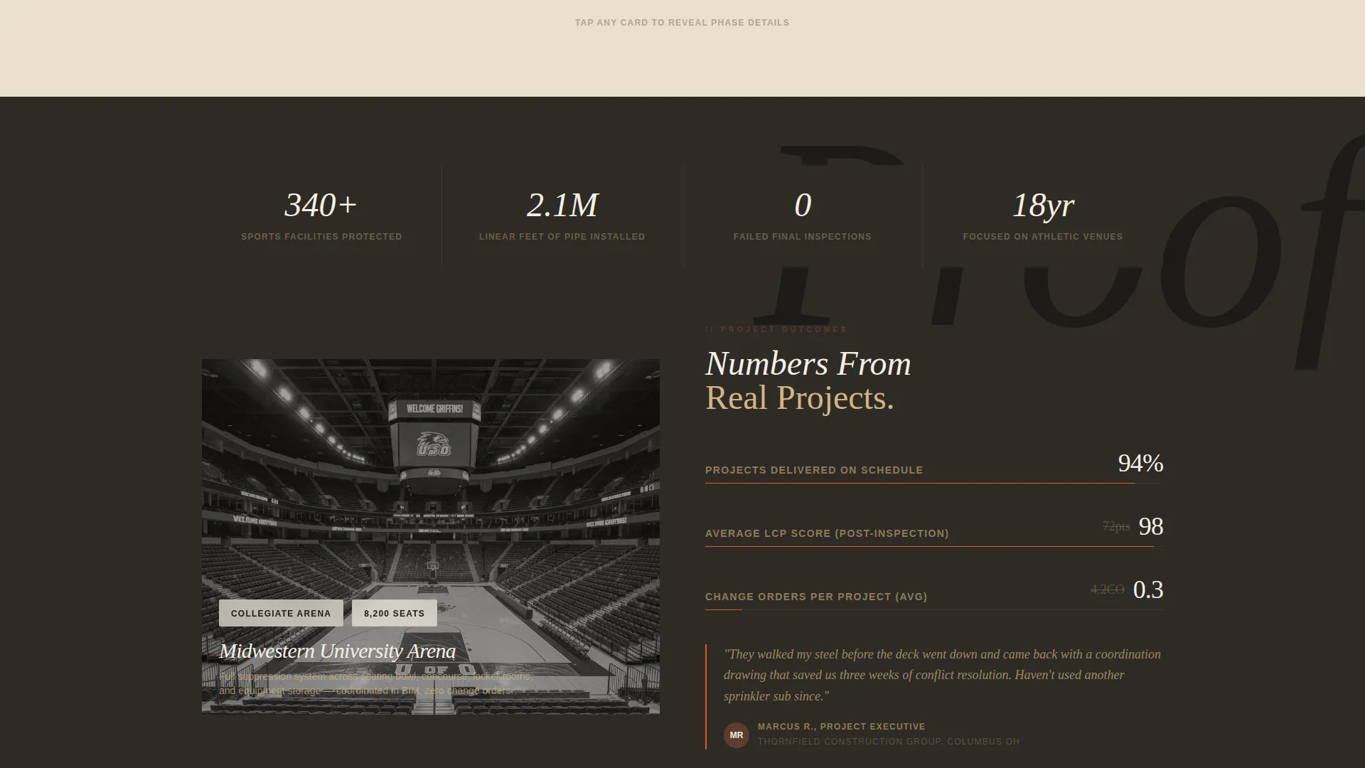 Trusted Sports Facility Landing Page Template