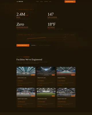 Sports Facility HVAC Contractor Landing Page Template