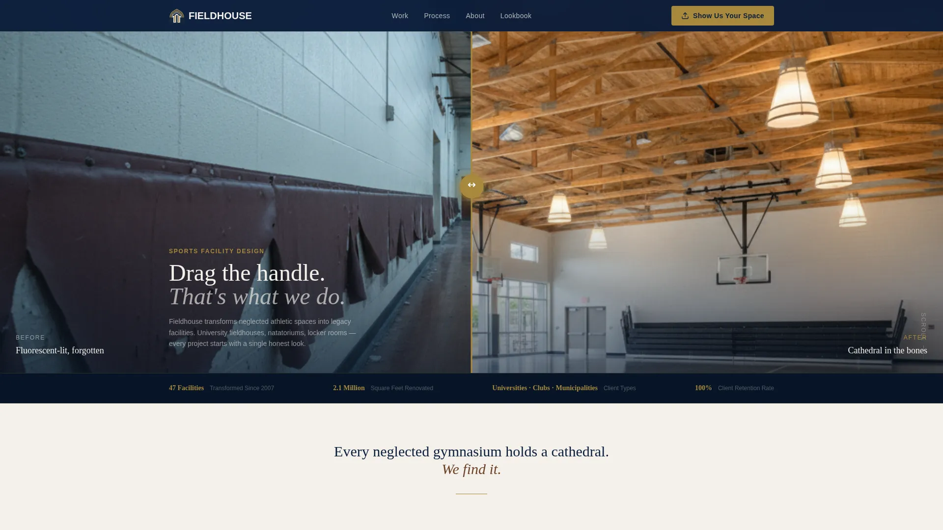 Sports Facility Interior Designer Landing Page