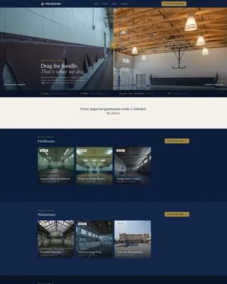 Sports Facility Interior Designer Landing Page